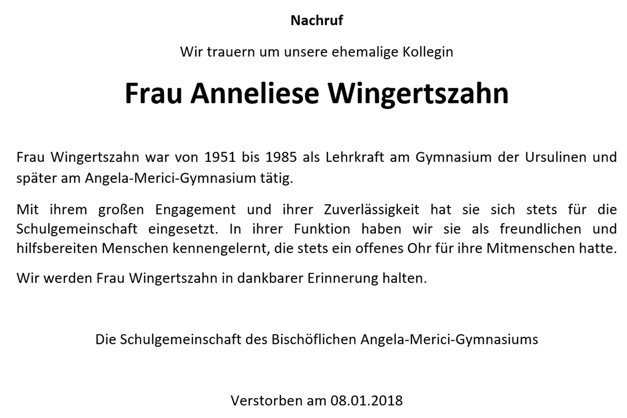 Anneliese Wingertszahn