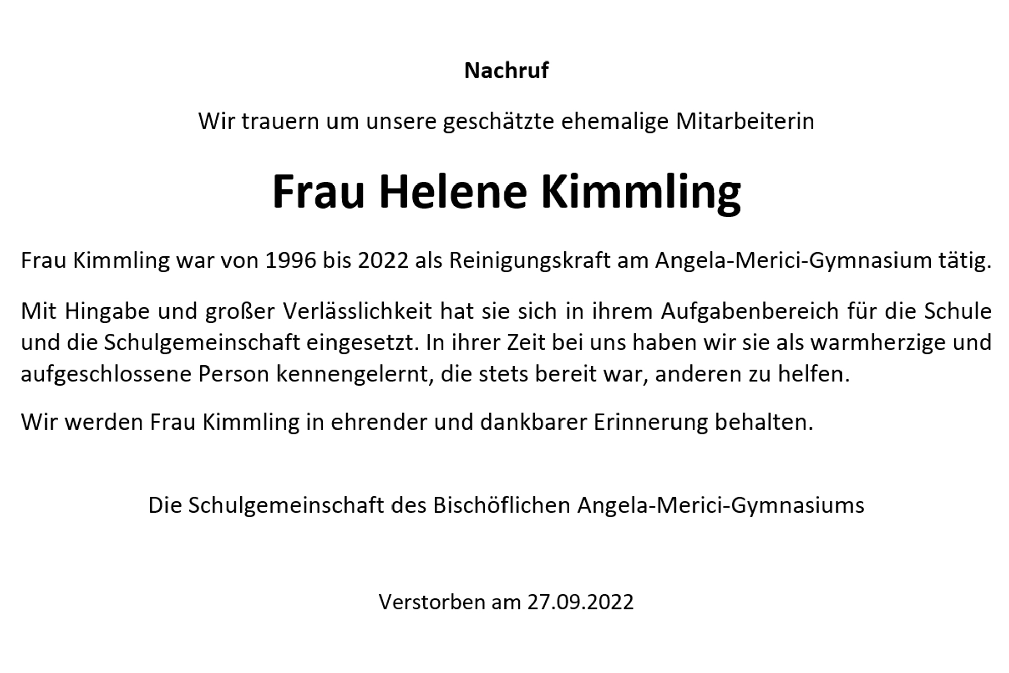 Helene Kimmling