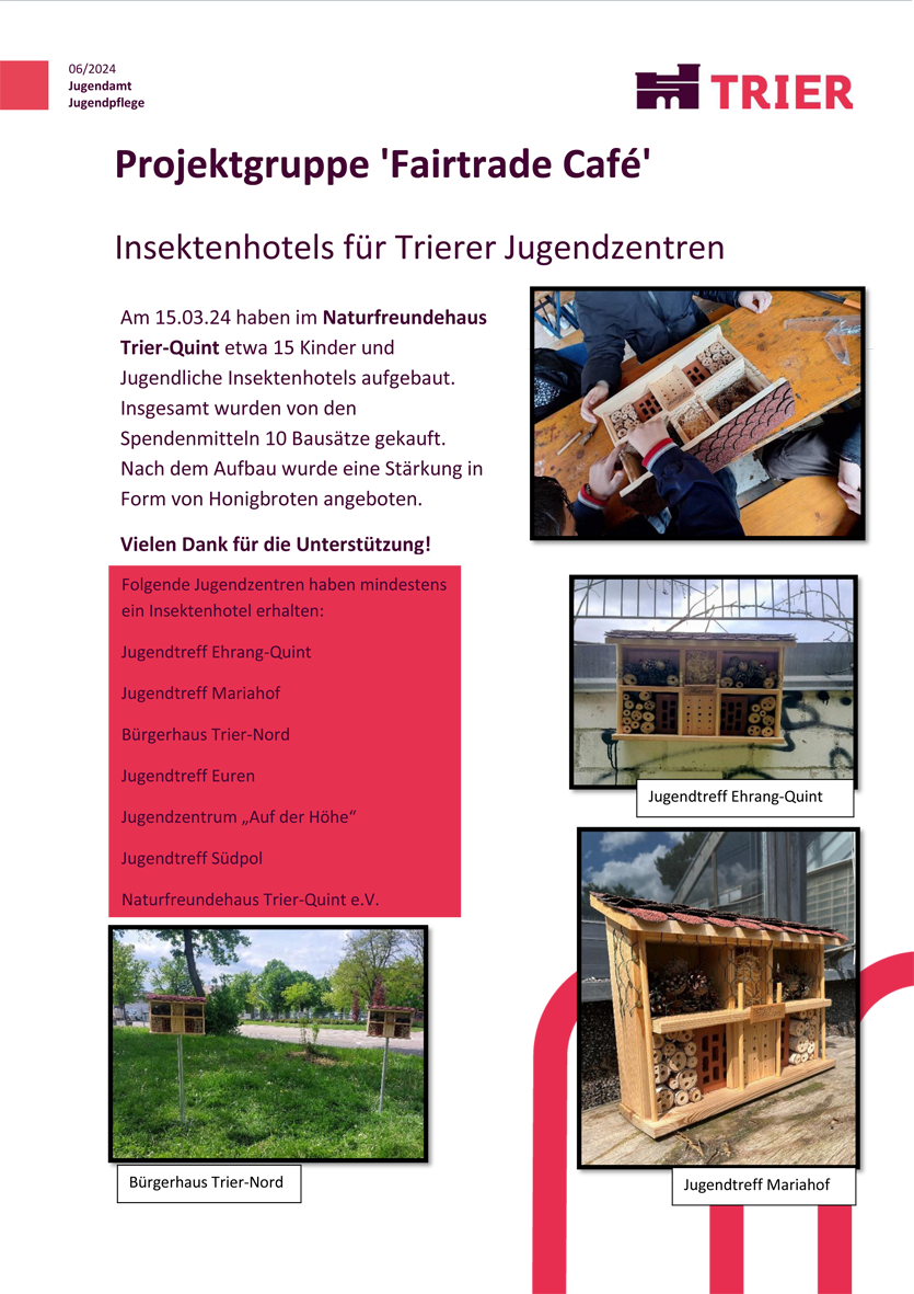 Spendengelder aus dem Fairtrade-Projekt