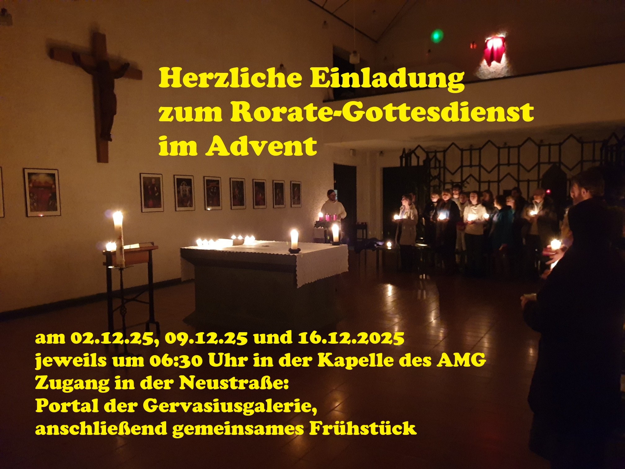 Herzliche Einladung zu den Rorate-Gottesdiensten