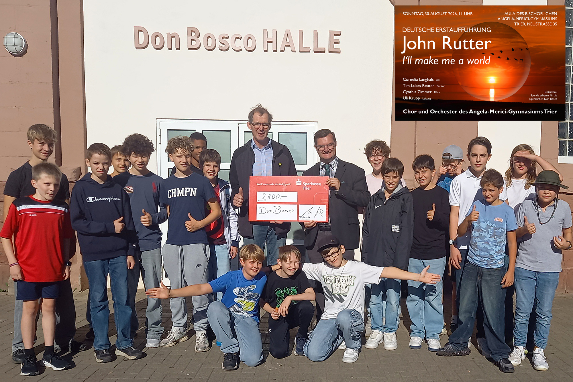 Spendenübergabe Don Bosco